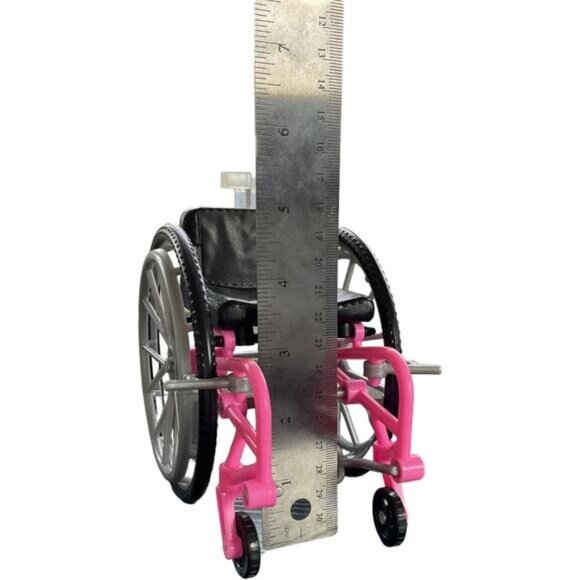 Barbie Doll Wheelchair With Pink & Gray Frame - Picture 4 of 4